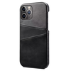 iPhone 15 Pro Max hoesje -  Backcover -  Pasjeshouder -  Portemonnee -  Kunstleer -  Zwart