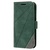 iPhone 15 hoesje -  Bookcase -  Pasjeshouder -  Portemonnee -  Patroon -  Kunstleer -  Groen