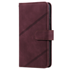 iPhone 15 Plus hoesje -  Bookcase -  Koord -  Pasjeshouder -  Portemonnee -  Kunstleer -  Bordeaux Rood