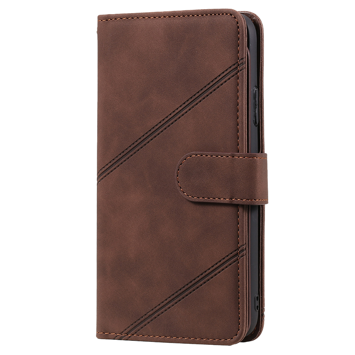 JVS Products iPhone 15 Plus hoesje -  Bookcase -  Koord -  Pasjeshouder -  Portemonnee -  Kunstleer -  Bruin