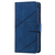 iPhone 15 Plus hoesje -  Bookcase -  Koord -  Pasjeshouder -  Portemonnee -  Kunstleer -  Blauw