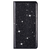 iPhone 15 Pro hoesje -  Bookcase -  Pasjeshouder -  Portemonnee -  Glitter -  TPU -  Zwart