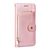 iPhone 15 Plus hoesje -  Bookcase -  Koord -  Pasjeshouder -  Portemonnee -  Rits -  Kunstleer -  Rose Goud