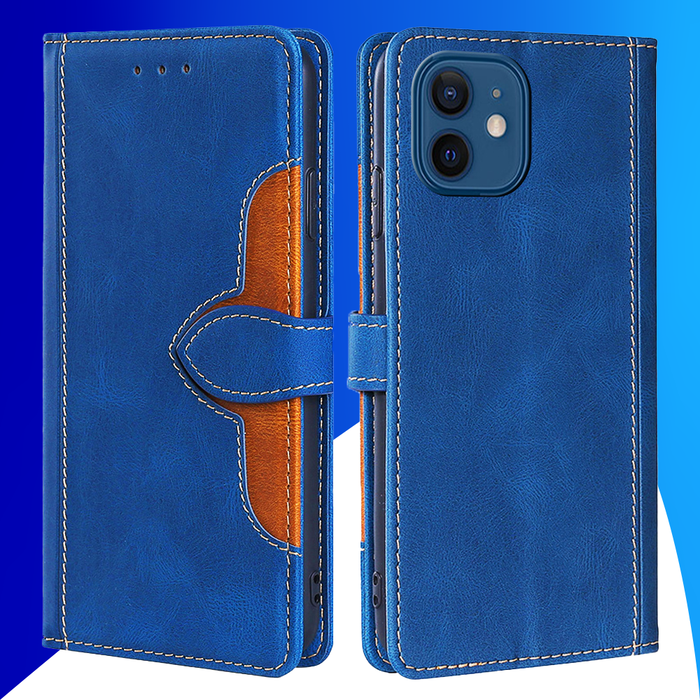 JVS Products iPhone 15 Plus hoesje -  Bookcase -  Pasjeshouder -  Portemonnee -  Kunstleer -  Blauw
