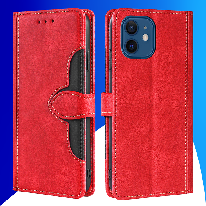 JVS Products iPhone 15 Pro hoesje -  Bookcase -  Pasjeshouder -  Portemonnee -  Kunstleer -  Rood