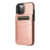 iPhone 15 Plus hoesje -  Backcover -  Pasjeshouder -  Portemonnee -  Kunstleer -  Rose Goud