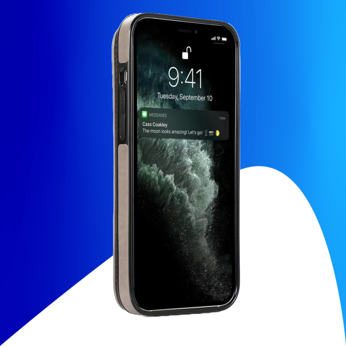 JVS Products iPhone 15 Pro Max hoesje -  Backcover -  Pasjeshouder -  Portemonnee -  Bloemenprint -  Kunstleer -  Grijs