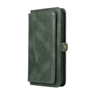 JVS Products iPhone 15 Plus hoesje -  Bookcase -  Afneembaar 2 in 1 -  Backcover -  Pasjeshouder -  Portemonnee -  Kunstleer -  Groen