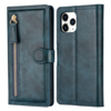 iPhone 15 Pro hoesje -  Bookcase -  Pasjeshouder -  Portemonnee -  Rits -  Kunstleer -  Blauw