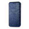 iPhone 15 Pro hoesje -  Bookcase -  Pasjeshouder -  Portemonnee -  Diamantpatroon -  Kunstleer -  Blauw