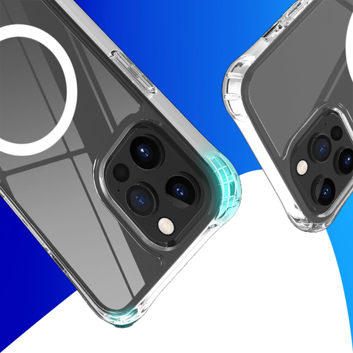 JVS Products iPhone 15 Pro hoesje -  Backcover -  Geschikt voor MagSafe -  Extra dun -  TPU -  Transparant