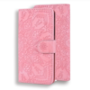 iPhone 15 Pro hoesje -  Bookcase -  Pasjeshouder -  Portemonnee -  Mandalapatroon -  Kunstleer -  Roze