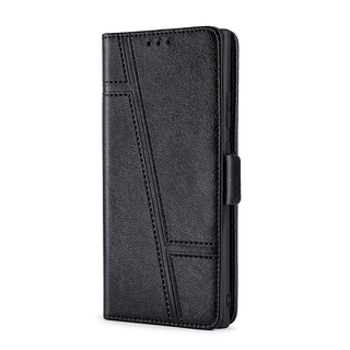 JVS Products iPhone 15 Plus hoesje -  Bookcase -  Pasjeshouder -  Portemonnee -  Patroon -  Kunstleer -  Zwart