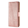 iPhone 15 Plus hoesje -  Bookcase -  Pasjeshouder -  Portemonnee -  Patroon -  Kunstleer -  Rose Goud