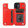 iPhone 15 Pro Max hoesje -  Backcover -  Pasjeshouder -  Portemonnee -  Kunstleer -  Rood