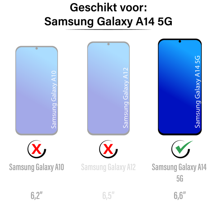 JVS Products Samsung Galaxy A14 5G hoesje - Bookcase - Koord - Pasjeshouder - Portemonnee - Bloemenpatroon - Kunstleer - Roze