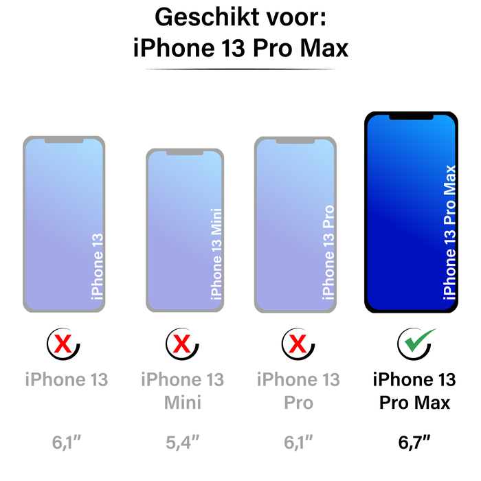 JVS Products iPhone 13 Pro Max hoesje - Backcover - Pasjeshouder - Portemonnee - Handvat - Kunstleer - Zwart