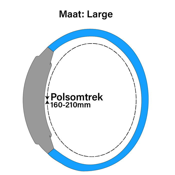 JVS Products Bandje geschikt voor Apple Watch 42/44MM - Maat L - Horlogebandje - Polsband - Kunstleer - Rood