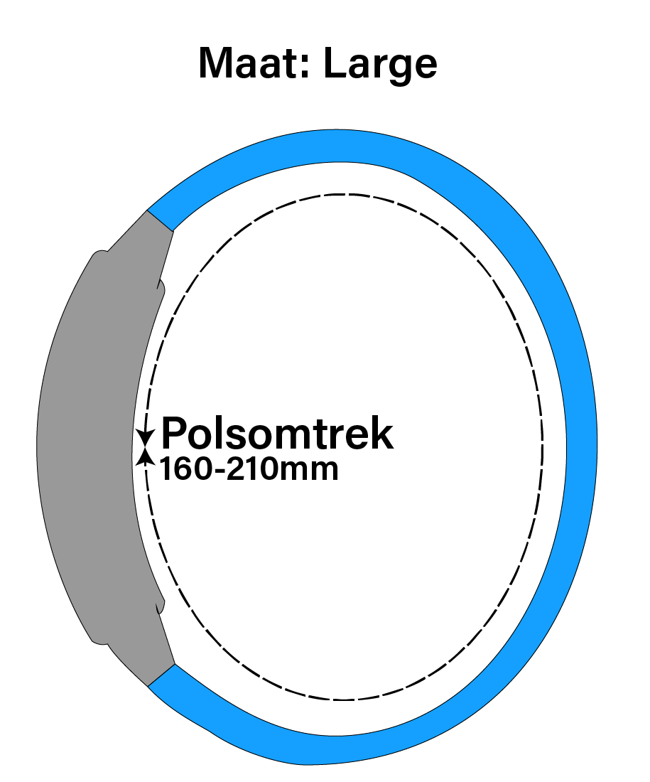 JVS Products Bandje geschikt voor Apple Watch 38/40MM - Maat L - Horlogebandje - Polsband - Kunstleer - Paars