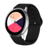 Bandje geschikt voor Samsung Galaxy Watch 45/46MM - Geschikt voor Samsung Galaxy Watch 1/3/Gear S3 Classic/Gear S3 Frontier - Maat One Size - Horlogebandje - Siliconen - Zwart