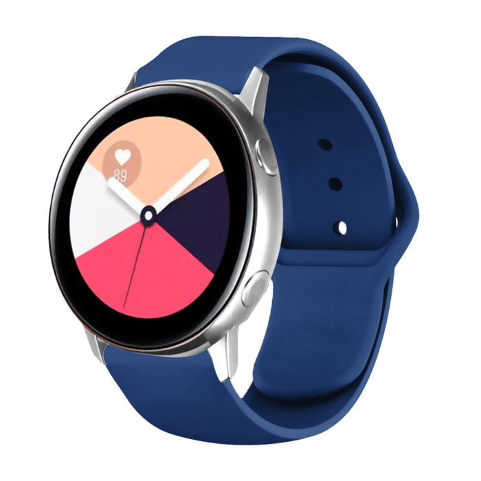 JVS Products Bandje geschikt voor Samsung Galaxy Watch 45/46MM - Geschikt voor Samsung Galaxy Watch 1/3/Gear S3 Classic/Gear S3 Frontier - Maat One Size - Horlogebandje - Siliconen - Donkerblauw