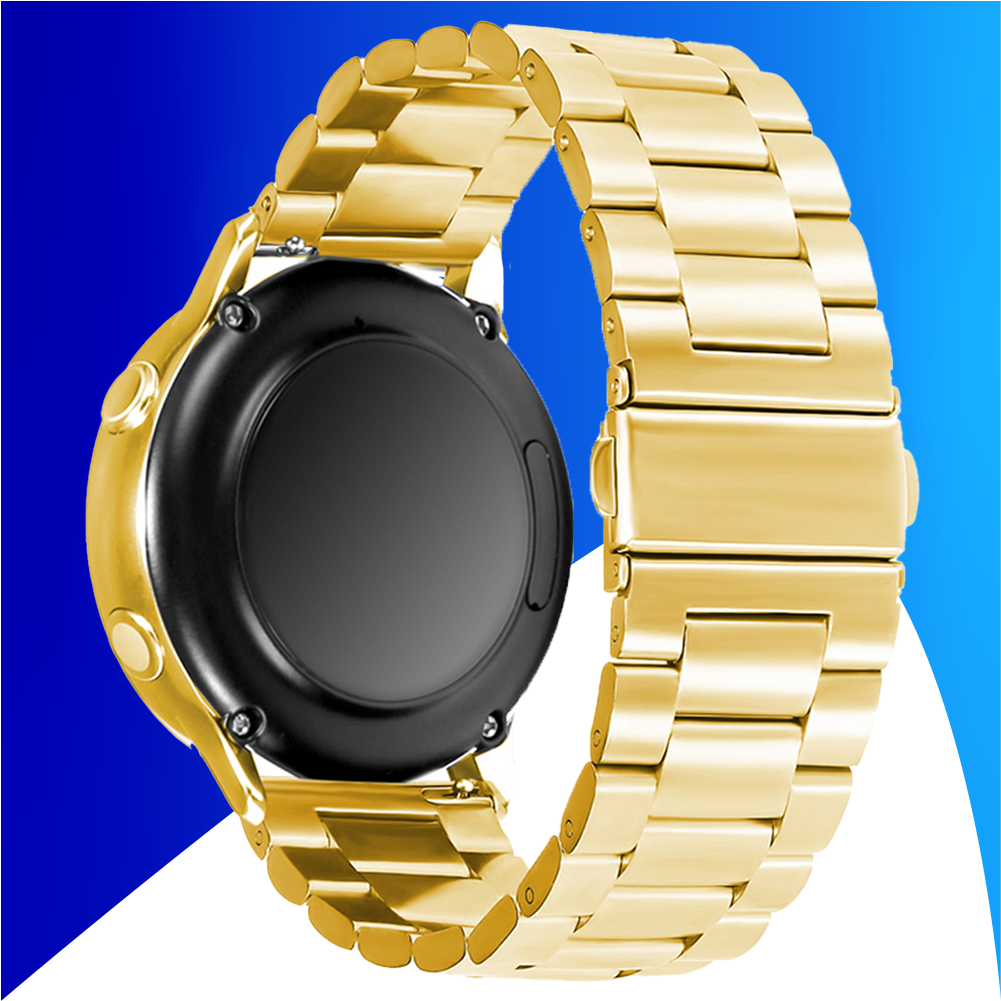 JVS Products Bandje geschikt voor Samsung Galaxy Watch 45/46MM - Geschikt voor Samsung Galaxy Watch 1/3/Gear S3 Classic/Gear S3 Frontier - Maat One Size - Horlogebandje - Metaal - Goud