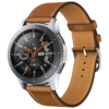 Bandje geschikt voor Samsung Galaxy Watch 40/41/42/44/45/46MM - Geschikt voor Samsung Galaxy Watch 1/2/3/4/5/6/Classic Watch 4/Watch 5 Pro/Watch 6 Classic/Watch Active/Watch Active 2 - Maat One Size - Horlogebandje - Kunstleer - Bruin