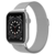 Bandje geschikt voor Apple Watch 42/44MM - Geschikt voor Series 1/2/3/4/5/6/7/8/9/SE/Ultra 1&2 - Maat One Size - Horlogebandje - Milanees - Zilver