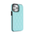 iPhone 12 hoesje - Backcover - Pasjeshouder - Kunstleer - Turquoise