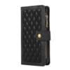iPhone 15 hoesje - Bookcase - Pasjeshouder - Portemonnee - Koord - Kunstleer - Zwart