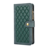 iPhone 15 Plus hoesje - Bookcase - Pasjeshouder - Portemonnee - Koord - Kunstleer - Groen