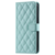 iPhone 13 Pro Max hoesje - Bookcase - Pasjeshouder - Koord - Kunstleer - Turquoise