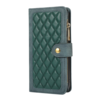 iPhone 13 hoesje - Bookcase - Pasjeshouder - Portemonnee - Koord - Kunstleer - Groen