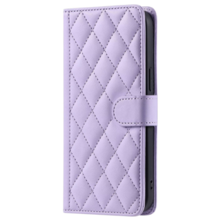 JVS Products iPhone 13 hoesje - Bookcase - Pasjeshouder - Koord - Kunstleer - Paars