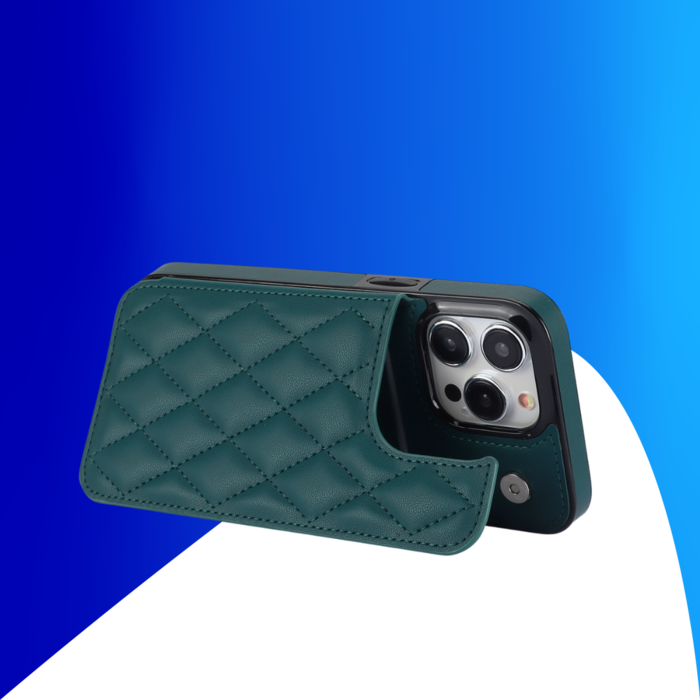 JVS Products iPhone 8 hoesje - Backcover - Pasjeshouder - Kunstleer - Groen