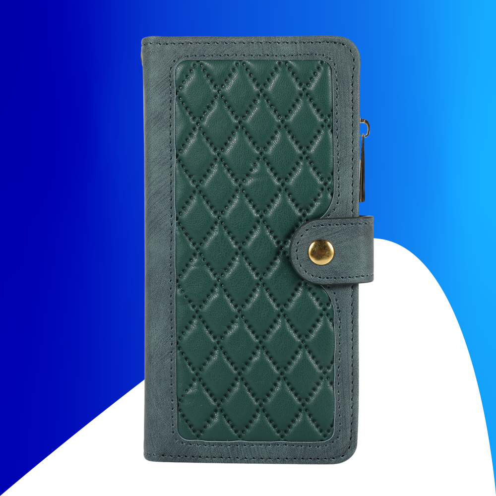 JVS Products Samsung Galaxy A34 5G hoesje - Bookcase - Pasjeshouder - Portemonnee - Koord - Kunstleer - Groen