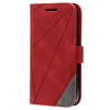 Samsung Galaxy S24 hoesje - Bookcase - Pasjeshouder - Portemonnee - Patroon - Kunstleer - Rood