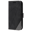 Samsung Galaxy S24 Ultra hoesje - Bookcase - Pasjeshouder - Portemonnee - Patroon - Kunstleer - Zwart