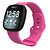 Bandje geschikt voor Fitbit Versa/Sense - Geschikt voor Fitbit Sense 1/2/ Fitbit Versa 3/4 - Maat L - Horlogebandje - Siliconen - Roze