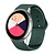 Bandje geschikt voor Samsung Galaxy Watch 40/41/42/44/45/46MM - Geschikt voor Samsung Galaxy Watch 1/2/3/4/5/6/Classic Watch 4/Watch 5 Pro/Watch 6 Classic/Watch Active/Watch Active 2 - Maat One Size - Horlogebandje - Siliconen - Donkergroen