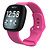 Bandje geschikt voor Fitbit Versa/Sense - Geschikt voor Fitbit Sense 1/2/ Fitbit Versa 3/4 - Maat S - Horlogebandje - Siliconen - Roze