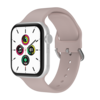 Bandje geschikt voor Apple Watch 38/40MM - Geschikt voor Series 1/2/3/4/5/6/7/8/9/SE - Maat L - Horlogebandje - Siliconen - Zalmroze