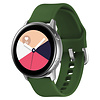Bandje geschikt voor Samsung Galaxy Watch 40/41/42/44/45/46MM - Geschikt voor Samsung Galaxy Watch 1/2/3/4/5/6/Classic Watch 4/Watch 5 Pro/Watch 6 Classic/Watch Active/Watch Active 2 - Maat L - Horlogebandje - Siliconen - Groen