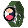 Bandje geschikt voor Samsung Galaxy Watch 40/41/42/44/45/46MM - Geschikt voor Samsung Galaxy Watch 1/2/3/4/5/6/7/Classic Watch 4/Watch 5 Pro/Watch 6 Classic/Watch Active/Watch Active 2 - Maat L - Horlogebandje - Siliconen - Groen