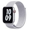 Bandje geschikt voor Apple Watch 42/44MM - Geschikt voor Series 1/2/3/4/5/6/7/8/9/SE/Ultra 1&2 - Maat One Size - Horlogebandje - Nylon - Wit