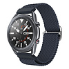 Bandje geschikt voor Samsung Galaxy Watch 40/41/42/44/45/46MM - Geschikt voor Samsung Galaxy Watch 1/2/3/4/5/6/Classic Watch 4/Watch 5 Pro/Watch 6 Classic/Watch Active/Watch Active 2 - Maat One Size - Horlogebandje - Nylon - Donkerblauw