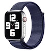 Bandje geschikt voor Apple Watch 38/40MM - Geschikt voor Series 1/2/3/4/5/6/7/8/9/SE - Maat One Size - Horlogebandje - Nylon - Blauw
