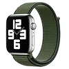 Bandje geschikt voor Apple Watch 38/40MM - Geschikt voor Series 1/2/3/4/5/6/7/8/9/SE - Maat One Size - Horlogebandje - Nylon - Groen