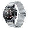 Bandje geschikt voor Samsung Galaxy Watch 40/41/42/44/45/46MM - Geschikt voor Samsung Galaxy Watch 1/2/3/4/5/6/Classic Watch 4/Watch 5 Pro/Watch 6 Classic/Watch Active/Watch Active 2 - Maat One Size - Horlogebandje - Nylon - Zilver