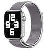 Bandje geschikt voor Apple Watch 42/44MM - Geschikt voor Series 1/2/3/4/5/6/7/8/9/SE/Ultra 1&2 - Maat One Size - Horlogebandje - Nylon - Zilver
